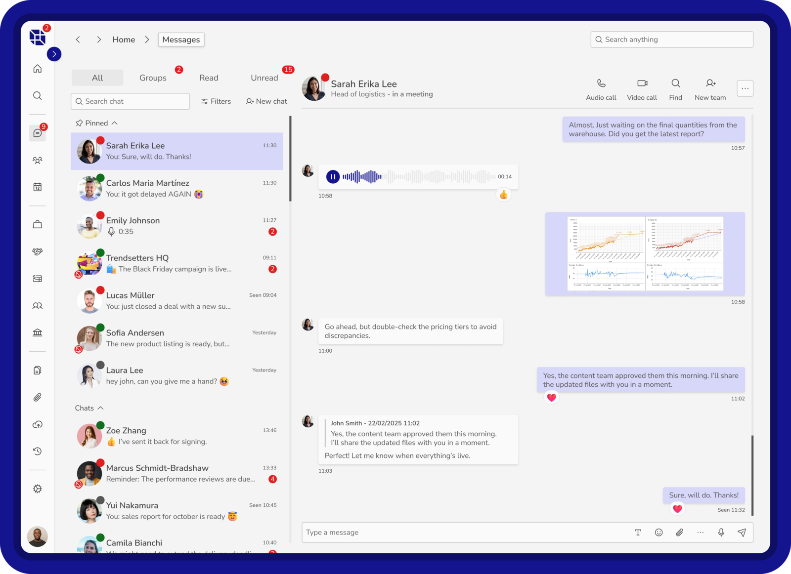 Light mode interface