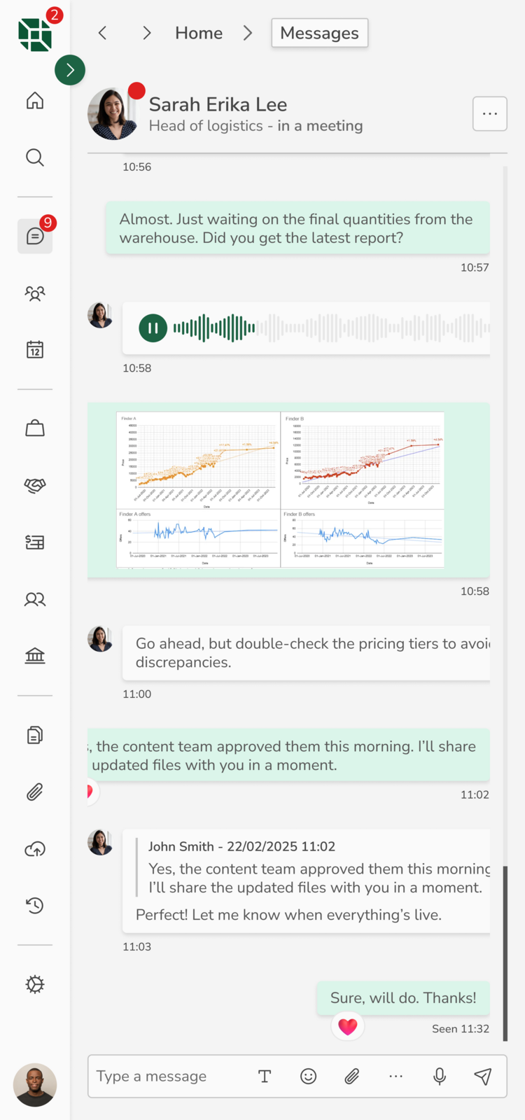Mobile view