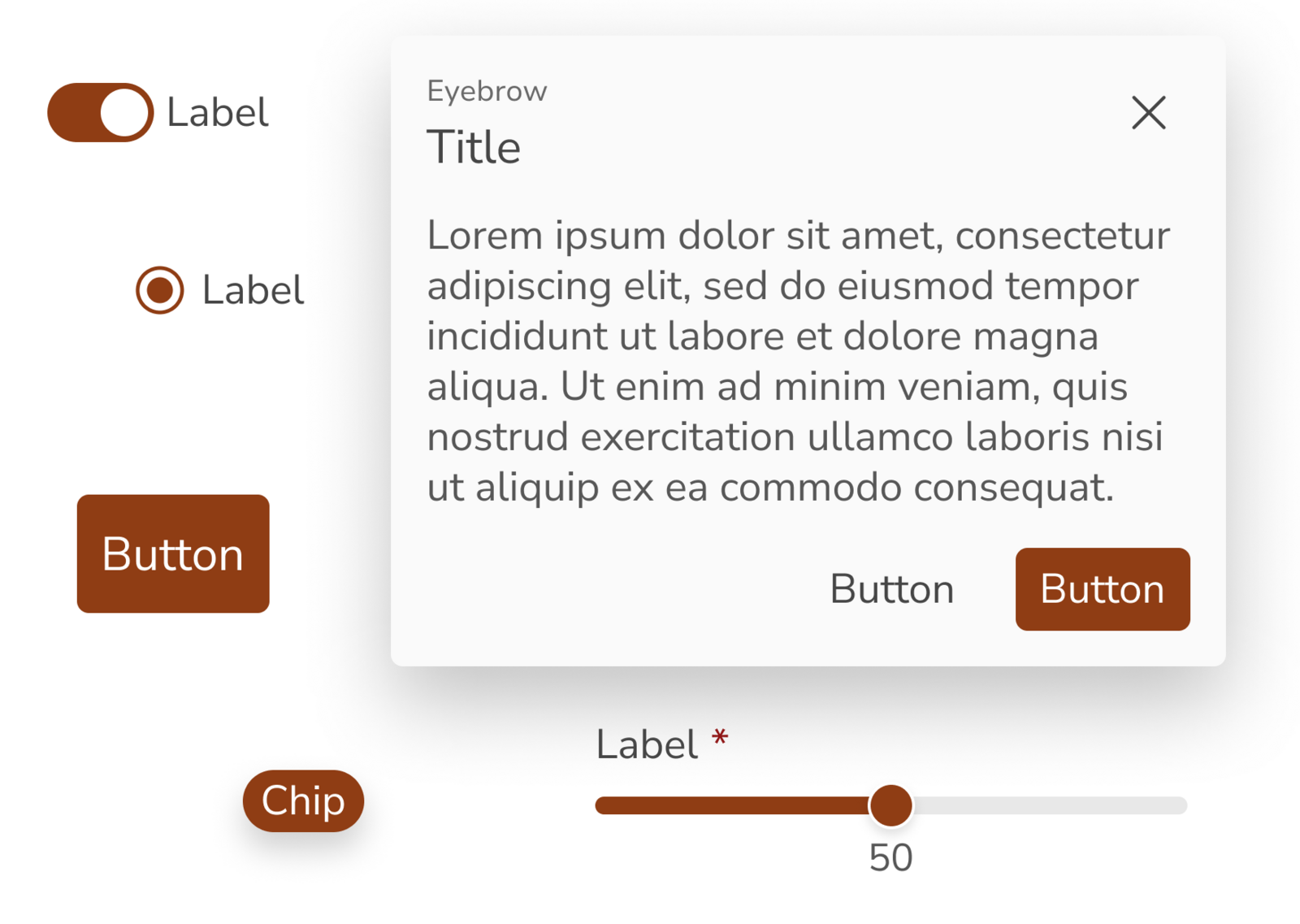 Orange components