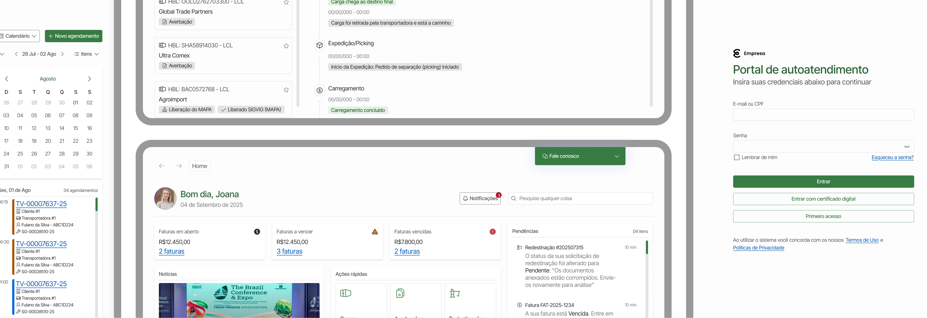 Portal de autoatendimento
